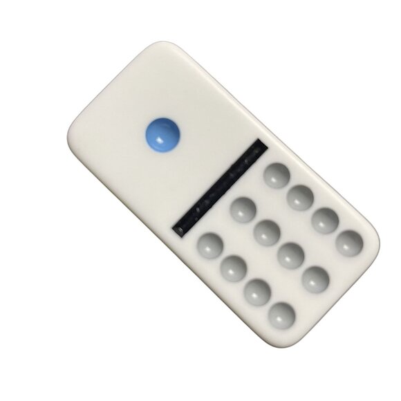 Double Twelve Dominoes Replacement Tile 1 12 Color Dot mq - Picture 2 of 3